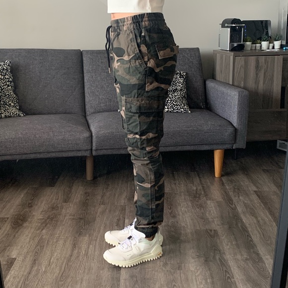 HM camo Cotton twill joggers size Man EU30 - Picture 5 of 6